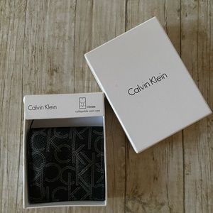 Calvin Klein Black 3” Collapsible Coin Case